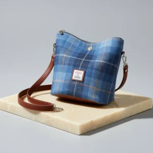 TAILORMAP Harris Tweed Bucket Bag