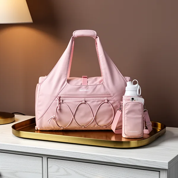 BAGSMART Gym Bag for Women, Pink