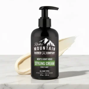Rocky Mountain Barber Company Mens Hair Styling Cream, 8 oz