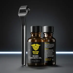 Beard Club Premium Derma Roller & Beard Growth Oil