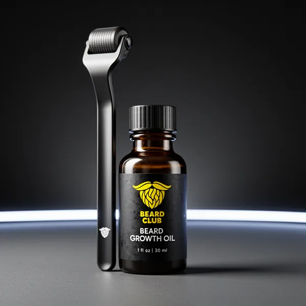 Beard Club Premium Derma Roller & Beard Growth Oil