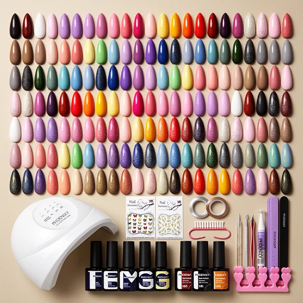 phoenixy Gel Nail Polish, 64 Pieces