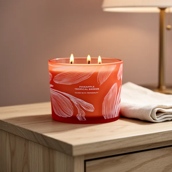 Pineapple Tropical Breeze Scented Candle