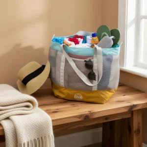 STOVER Large Mesh Beach Bag
