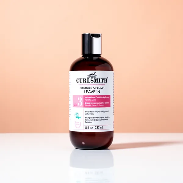 CURLSMITH Hydrate & Plump Leave in Conditioner for Curly Hair, 8 oz