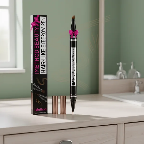 iMethod Microblading Eyebrow Pen Eyebrow Pencil, Light Brown