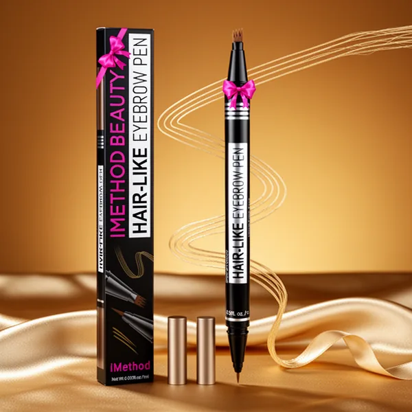 iMethod Microblading Eyebrow Pen Eyebrow Pencil, Light Brown