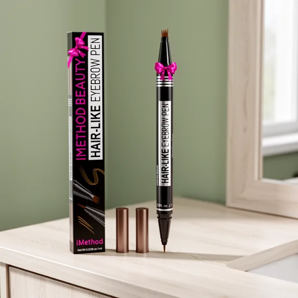 iMethod Microblading Eyebrow Pen Eyebrow Pencil, Light Brown