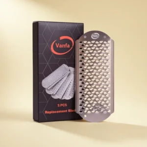 Vanfa Blades #79018 for Pedicure Foot File Scrubber Callus Remover, 5-Pack
