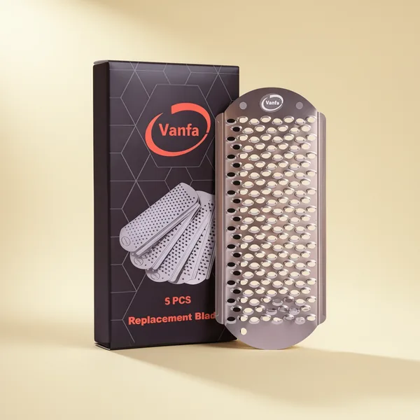 Vanfa Blades #79018 for Pedicure Foot File Scrubber Callus Remover, 5-Pack