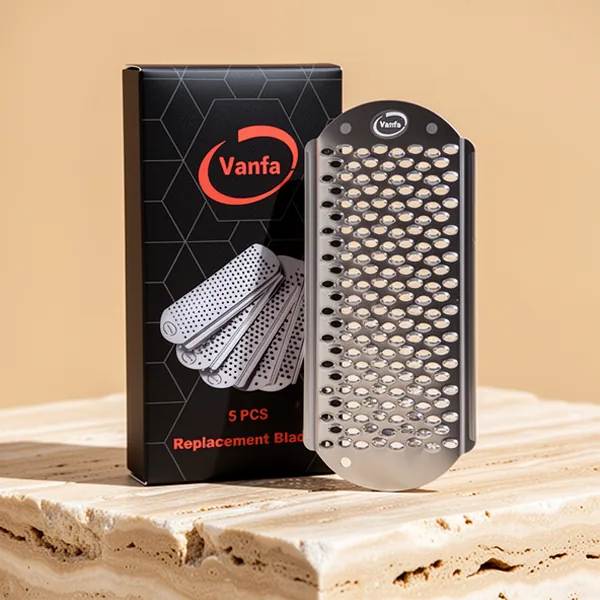 Vanfa Blades #79018 for Pedicure Foot File Scrubber Callus Remover, 5-Pack