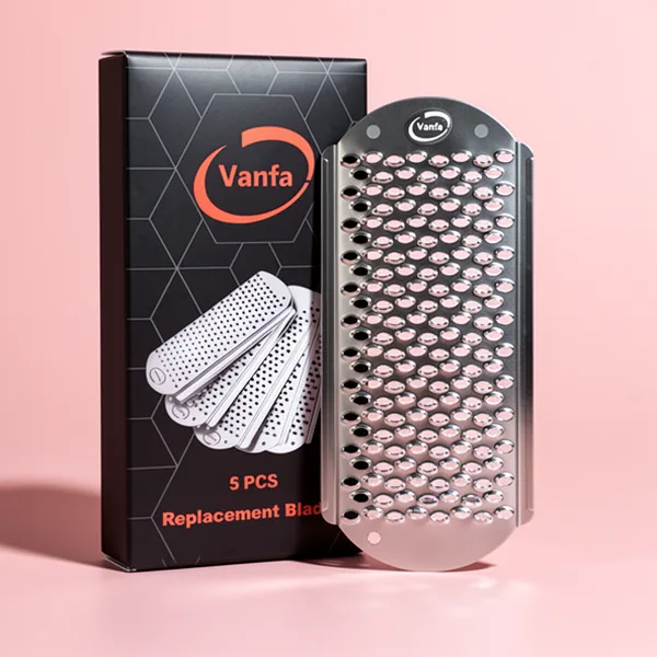 Vanfa Blades #79018 for Pedicure Foot File Scrubber Callus Remover, 5-Pack