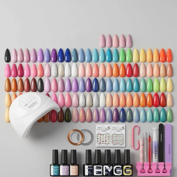 PHOENIXY Gel Nail Polish, 74 Pieces