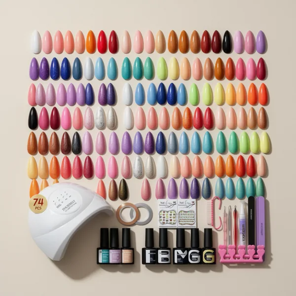 PHOENIXY Gel Nail Polish, 74 Pieces