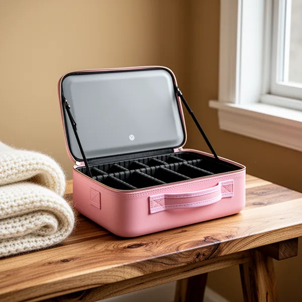 15''X11'' Large Capacity Makeup Bag with LED Mirror