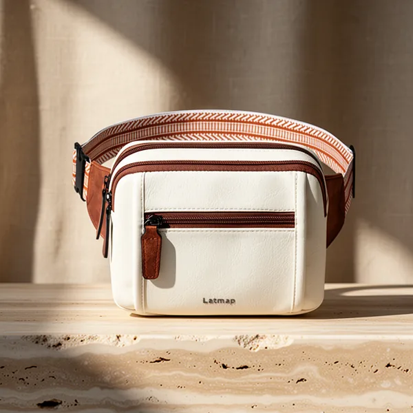 LATMAP 3L Triple Zip Fanny Packs