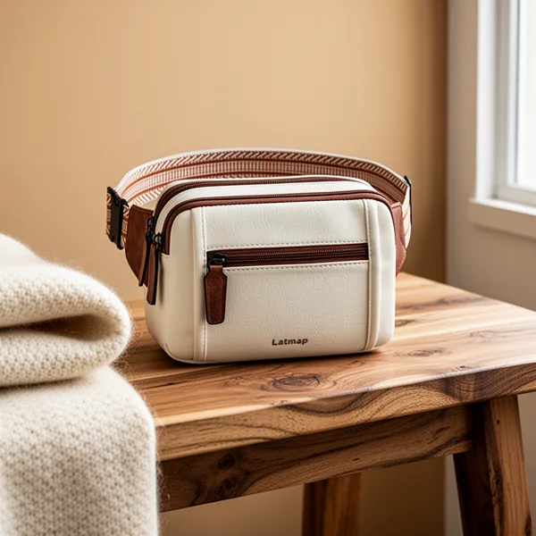 LATMAP 3L Triple Zip Fanny Packs