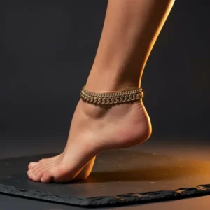 Foxgirl Gold-Tone Ankle Bracelets for Women