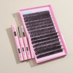 JIMIRE 50D Fluffy Eyelash Extension Kit, 280 Pieces