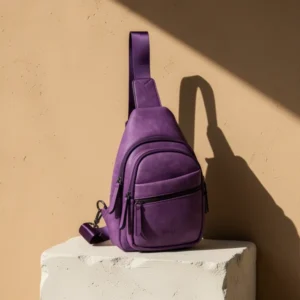 Alldaily Large Sling Bag for Women, Purple
