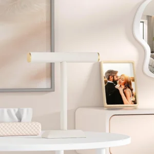 Julysky T-Bar Necklace Holder Stand, Beige
