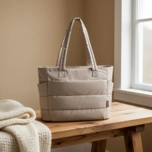 BAGSMART Puffy Tote Bag for Women