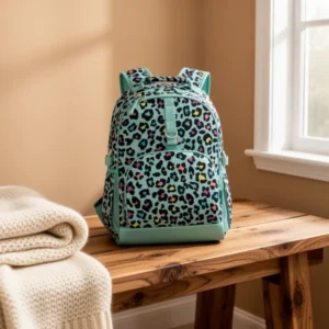 Choco Mocha Kids Backpack for Girls, 17-Inch, Green