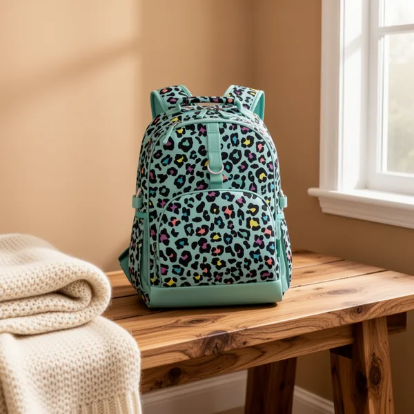 Choco Mocha Kids Backpack for Girls, 17-Inch, Green