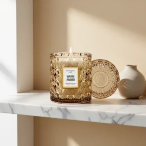 Chloefu LAN Amber Candles, 8.1 oz