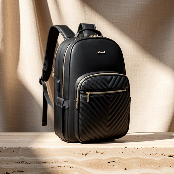 LOVEVOOK Laptop Backpack Purse, 15.6-Inch, Black
