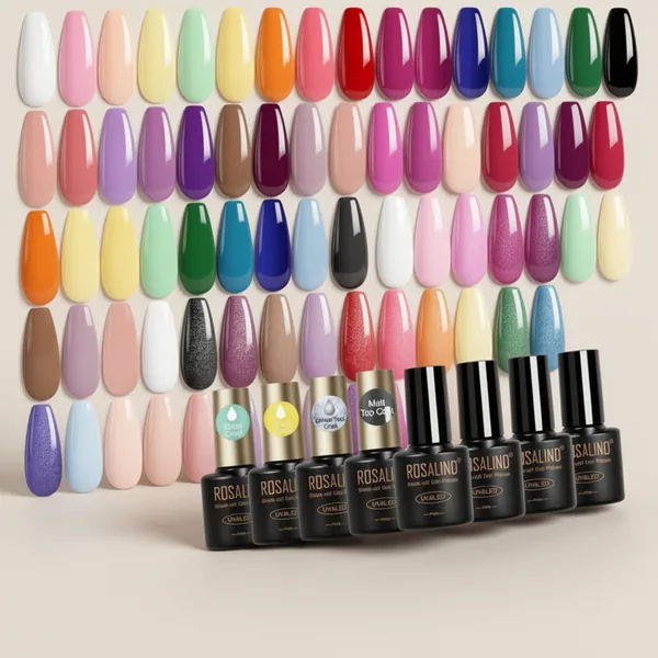 ROSALIND All Seasons Gel Nail Polish, 30 Pieces