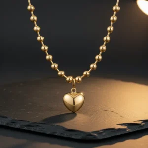 18k Gold Plated Chain Link Necklace for Women