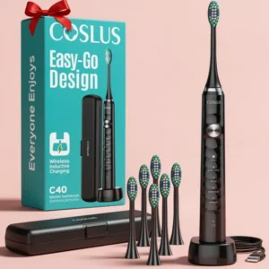 COSLUS C40 Sonic Electric Toothbrush, Black