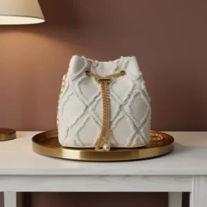 Denim Bucket Bag