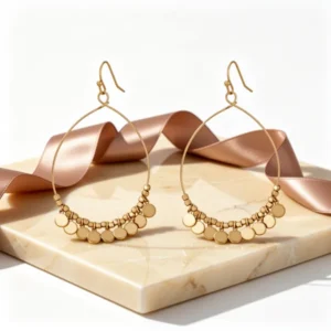 LILIE&WHITE Worn Gold-Tone Earrings for Women