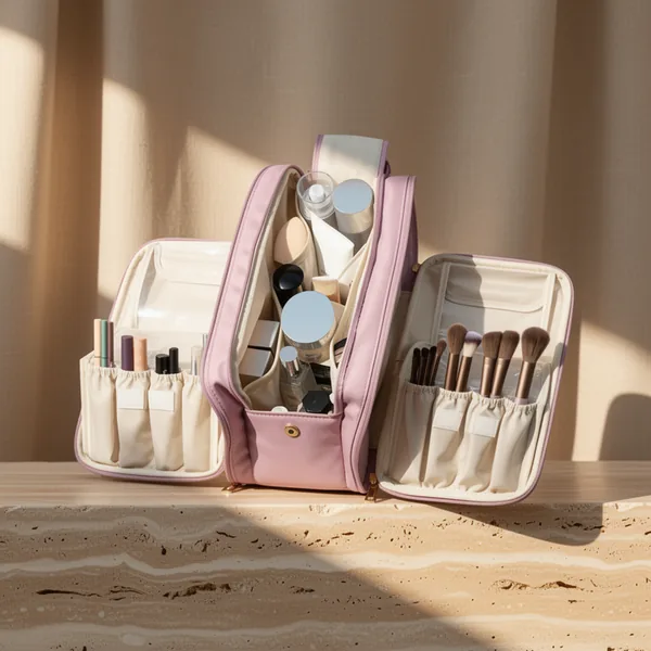 HauteHues Travel Makeup Bag