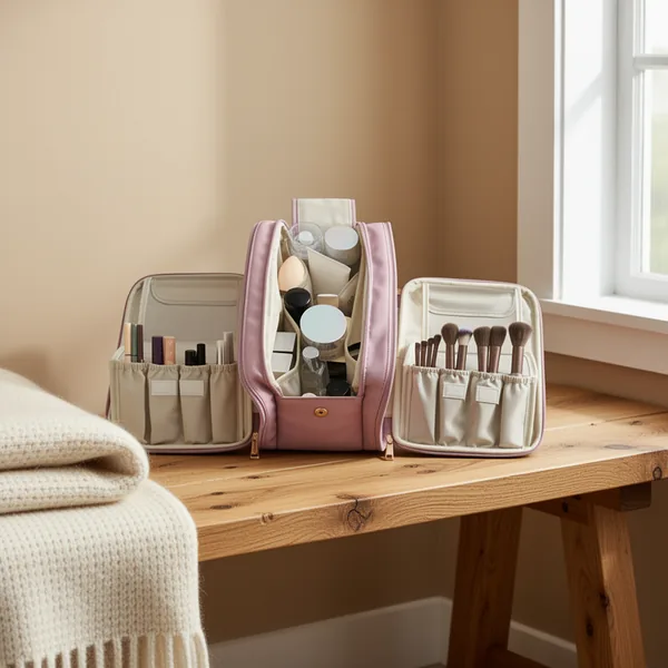 HauteHues Travel Makeup Bag