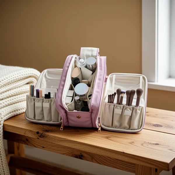 HauteHues Travel Makeup Bag