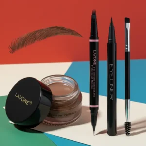 LAVONE Eyebrow Pen Kit, Dark Brown