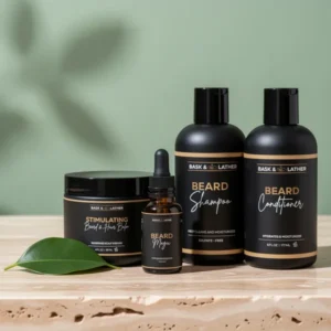 BASK & LATHERCo. Healthy Men's Hair & Beard Care Kit