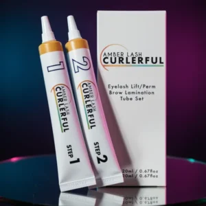 Amber Lash Curlerful Brow Lamination Tube Set, 0.67 fl oz