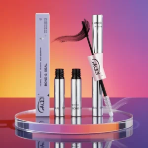 GAQQI Lash Cluster Glue Waterproof Bond and Seal Lash Glue, 10 ml, Black