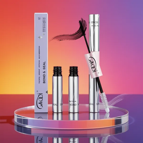 GAQQI Lash Cluster Glue Waterproof Bond and Seal Lash Glue, 10 ml, Black