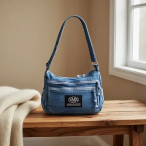 Women's Retro Large Canvas Denim Shoulder Bag