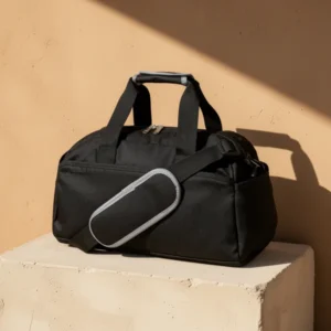 Small Gym Bag for Women & Men, 14-Inch, Black