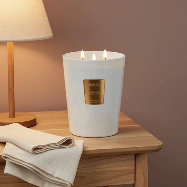 M&SENSE Creamy Vanilla Pie Soy Candle, 35 oz