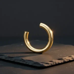Chunky Gold-Tone Hoop Earrings for Women