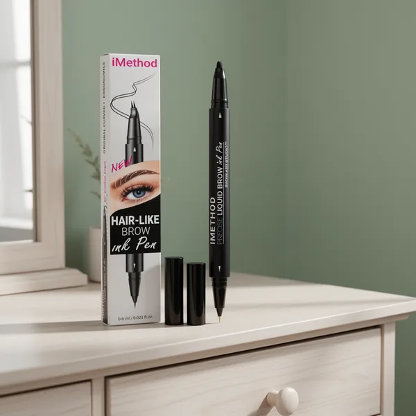 iMethod Curved Eyebrow Pen for Natural Hair-Like Brows Light Brown
