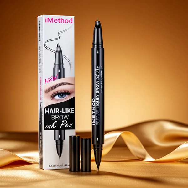 iMethod Curved Eyebrow Pen for Natural Hair-Like Brows Light Brown