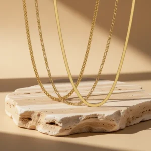 Zocomi Chain Necklace for Men, 3 Pieces